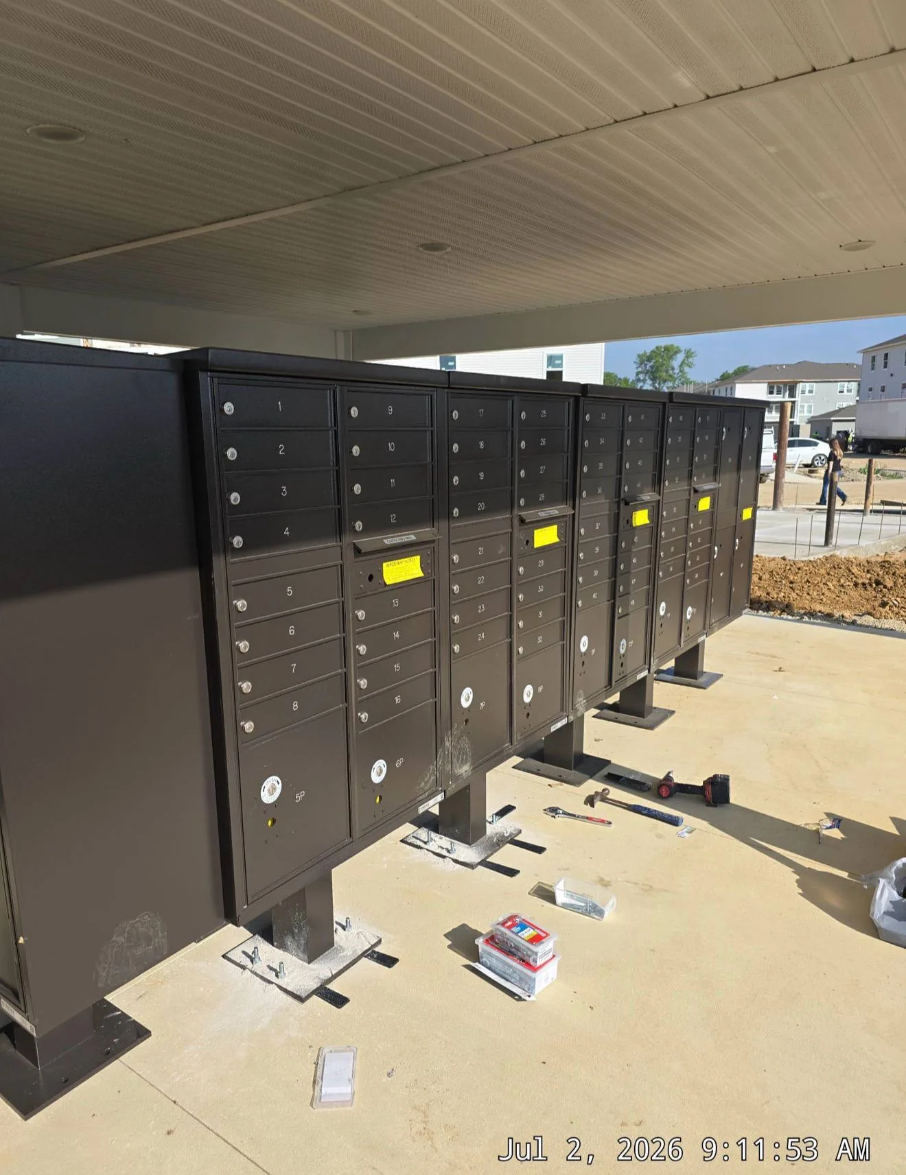 Canal Winchester, Ohio multifamily mailbox installation