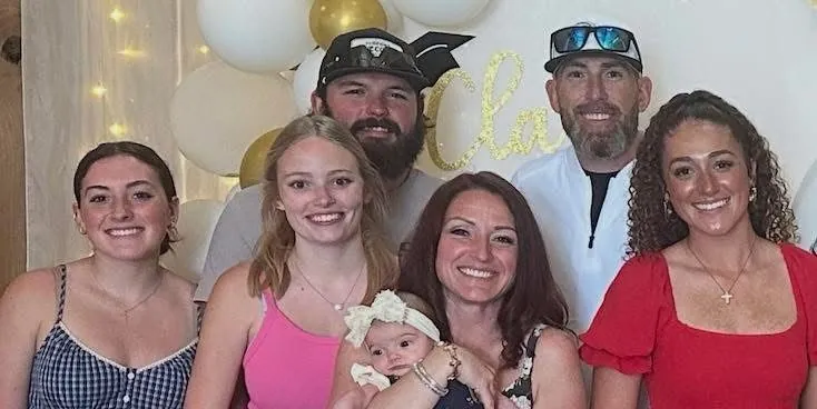 David Trackwell with his family